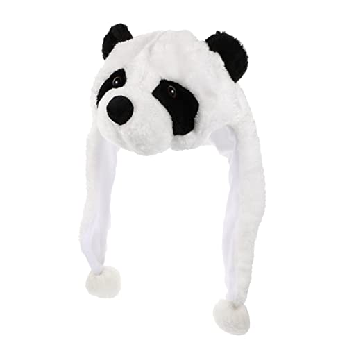 ifundom 2 Stk Riesenpanda-kopfbedeckung Performance-kopfbedeckung Kostümhaube Exquisite Kopfbedeckung Tiermütze Aus Kunstpelz Bequemer Hut Kopfbedeckung in Panda-form Mode Plüsch Kleidung von ifundom