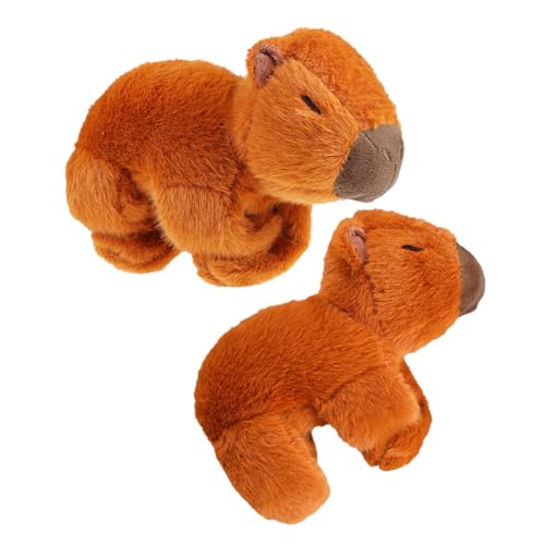 ifundom 2stücke Niedliche Capybara Plüschtiere Mit Slap-armband Weiche Und Bequeme Handgelenkbänder Für Junge Mädchen Als Party- Und Dekorativer Spielzeug-accessoire von ifundom