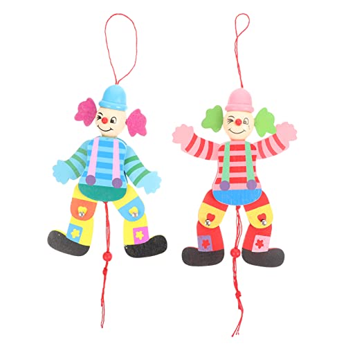 ifundom 2 Stück Clown Marionette Puppen Interaktives Holzspielzeug für Handpuppen mit Zugleine Lustige Clown Puppe für Kreative Spielstunden für Familientheater und Zufällige Farbe ifundom 2 Stück Clown Marionette Puppen Interaktives Holzspielzeug für Handpuppen mit Zugleine Lustige Clown Puppe für Kreative Spielstunden für Familientheater und Zufällige Farbe von ifundom
