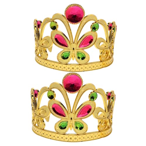 ifundom 2 Stück Cosplay-kronen-requisite, Bunte Edelsteine, Krone, Party-kopfschmuck Für Kleine Mädchen ifundom 2 Stück Cosplay-kronen-requisite, Bunte Edelsteine, Krone, Party-kopfschmuck Für Kleine Mädchen von ifundom