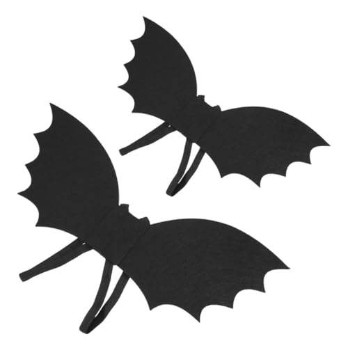 ifundom 2 Stück Fledermausflügel flügel Halloween zubehör tierkostüme für Halloween wirft Haustier Halloween verkleiden Halloween-Fledermaus-Dekorationen Eva Black von ifundom