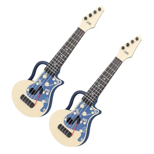 ifundom 2 Stück Gitarre Ukulele Instrumente Music Instruments for Instrument Educational Toys Guitar musikalisches Lernen Instrument zum Üben Nylon Blue von ifundom