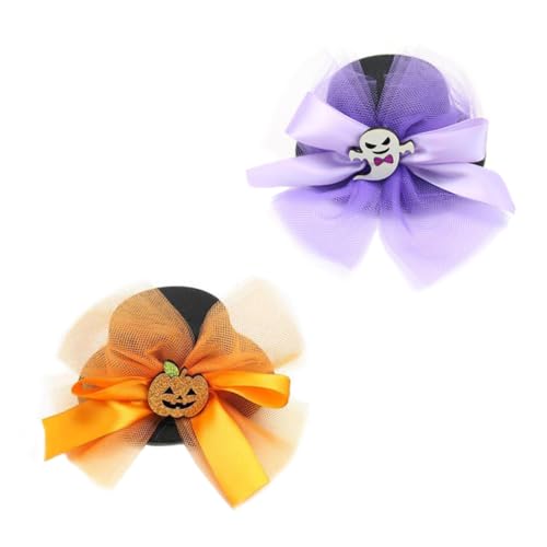 ifundom 2 Stück Halloween-Hut-Haarnadel Halloween-Cosplay Halloween-Kopfschmuck halloween haarschmuck halloween haarspangen Halloween-Haarspange Bowler-Haarspangen Stoff von ifundom