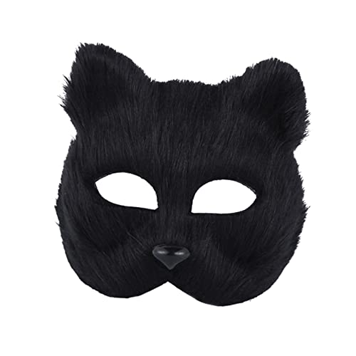 ifundom 2 Stück Halloween Tiermasken Für Cosplay Und Partys Kreative Und Lustige Schwarzmasken Requisiten Für Kostüme Ideal Für Karneval Und Halloween Feiern von ifundom