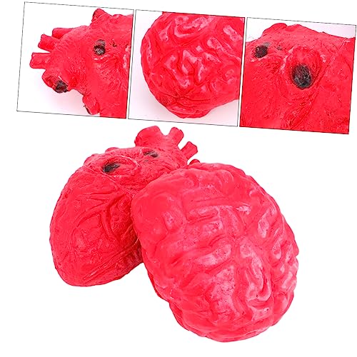 ifundom 2 Stück Halloween prothetische Requisiten drinnen realistisch beängstigend Szene Halloween Party Halloween Halloween-Gehirn Halloween gruselige Requisiten Gehirn Emulsion von ifundom