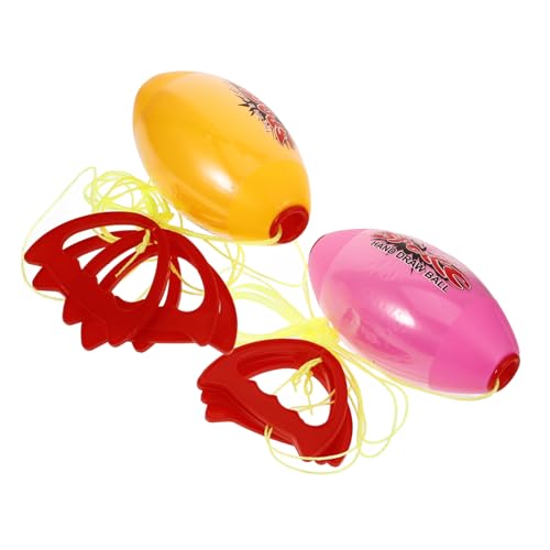 ifundom 2 Stück Hand-Fitnessball interaktives Partner Games bewegungsspielzeug kinderspiele kindsport Gymnastikball Ball für Zwei Spieler Bälle ziehen Sport Yellow von ifundom