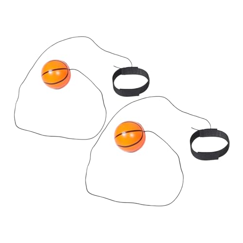 ifundom 2 Stück Handgelenk Hüpfbälle Bounce Back Bälle Sport Partygeschenke Bounce Back Tennisbälle Hüpfbälle Mit Handschlaufe Handball Rückprallball Mit Handschlaufe Armband Pu von ifundom