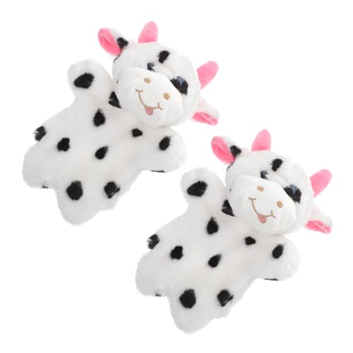 ifundom Entzückendes Kuh-handpuppenspielzeug Bauernhoftierpuppe Für Kinder Realistische Handpuppe Für Die Geschichtenstunde Plüschpuppenspielzeug von ifundom