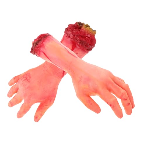 ifundom 2 Stück Horror-handprothesendekoration Realistische Abgetrennte Hand Halloween-animatronik Realistisch Abgetrennt Halloween-Horror-Requisiten Skelett Kostüme Maske Gefälscht Schaum von ifundom