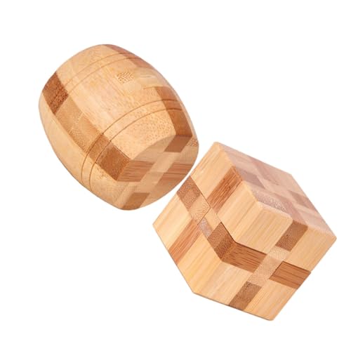 ifundom 2 Stück IQ-Montageball Puzzle rätsel Chinesisches kreativ Logic Spiele Geschicklichkeitsspiel Logic Games puzzler Bildungsspielzeug Luban-Schloss von ifundom