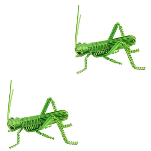 ifundom 2 Stück Insektenornamente Insektenfigur Tierinsekten Figur Dekoration Heuschreckensimulation Realistisches Wie Kleines Gefälschtes Kognitives Modell Künstliches von ifundom