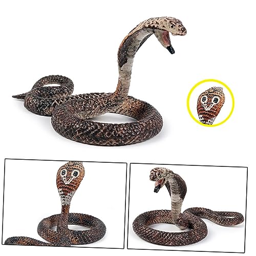 ifundom 2st Halloween-Schlange Künstliches Schlangenmodell Spielzeug Spielzeugschlangen, Die Kidcraft-spielset Feng-Shui-Schlange Künstliches Schlangenspielzeug Statue Oval Kobra Kind von ifundom