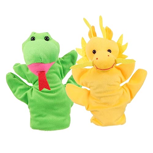 ifundom 2 Stück Kinderpuppe interaktive Puppen interaktives Kinderhandpuppe et Kuscheltier wohnraumdeko hausdeko Kinderspielzeug Tierpuppe interaktives Marionettenspielzeug Stoff von ifundom