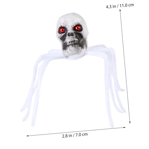ifundom 2 Stück Kniffliges Requisiten-Spinnenspielzeug Halloween Party Halloween Dekoration halloweendeko Geisterspinne Spinnweben Halloween Halloween-Spinne Simulation Schädelspinne Weiß ifundom 2 Stück Kniffliges Requisiten-Spinnenspielzeug Halloween Party Halloween Dekoration halloweendeko Geisterspinne Spinnweben Halloween Halloween-Spinne Simulation Schädelspinne Weiß von ifundom