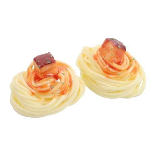 ifundom 2 Stück Künstliche Spaghetti-Nudeln: Simulations-lebensmittelmodell Für Partydekorationen, Szenen-Layout-Requisiten – Gefälschte Marmorierte Fleischnudeln Für Die Restaurantküche ifundom 2 Stück Künstliche Spaghetti-Nudeln: Simulations-lebensmittelmodell Für Partydekorationen, Szenen-Layout-Requisiten – Gefälschte Marmorierte Fleischnudeln Für Die Restaurantküche von ifundom