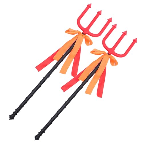 ifundom 2 Stück Leichter Halloween-Teufelsspitze Kunststoff Kostüm Requisite für Erwachsene Cosplay Party Bühnenperformance von ifundom