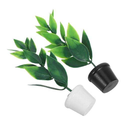 ifundom 2 Stück Mini Gartenzubehör Mini Hausdekor Ornamente Mikrolandschaftsdekor Puppenhaus Szenerie Requisiten Szenenmodell von ifundom