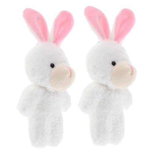 ifundom 2 Stück Mini Plüsch Hasenpuppen Realistisches Weiches Stoffkaninchen Plüschhase Stofftier Für Puppenhaus Für So Tun Als Würden Sie von ifundom
