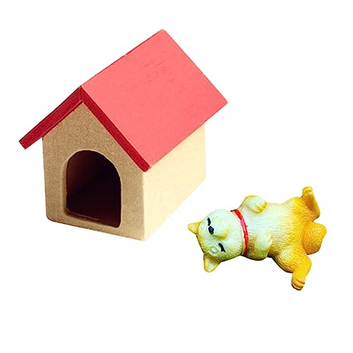 ifundom 2stücke Mini Hundebett Zubehör Mit Hunde Figur Und Haus Zufälliges Hundemuster Für Miniaturlandschaften Und Feengärten ifundom 2stücke Mini Hundebett Zubehör Mit Hunde Figur Und Haus Zufälliges Hundemuster Für Miniaturlandschaften Und Feengärten von ifundom