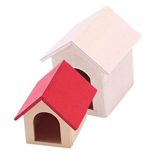 ifundom 2 Stücke Miniatur Hund Holz Spielzeug Winzigen Zwinger Für Puppenhaus Spielzeug ifundom 2 Stücke Miniatur Hund Holz Spielzeug Winzigen Zwinger Für Puppenhaus Spielzeug von ifundom