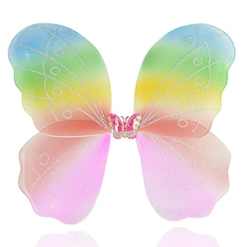 ifundom 2 Stück Performance Requisiten Schmetterlingsflügel Feenflügel Kostüm Halloween Regenbogen Kind Leistung Flügel Für Bühnenauftritte Party ifundom 2 Stück Performance Requisiten Schmetterlingsflügel Feenflügel Kostüm Halloween Regenbogen Kind Leistung Flügel Für Bühnenauftritte Party von ifundom