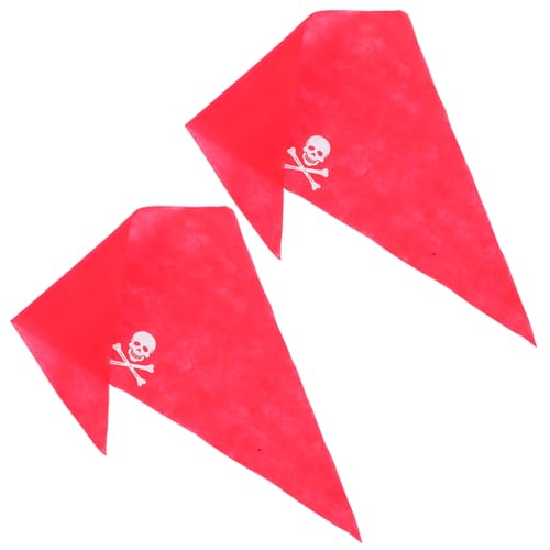 ifundom Bequemes Piraten-dreieck-kopftuch-set Party-zubehör-set Für Erwachsene Jungen Und Mädchen Für Halloween- Und Karnevalskostüme von ifundom