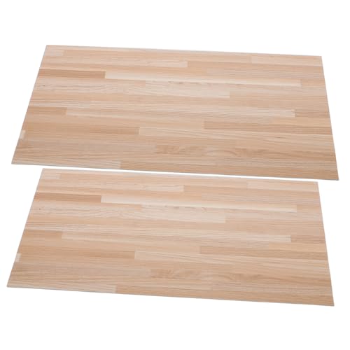 ifundom 2 Stück Puppenhaus Zubehör PVC Holzoptik Bodenbelag DIY Material für Miniatur Fußböden für Puppenhaus Szenen und Fotografie von ifundom