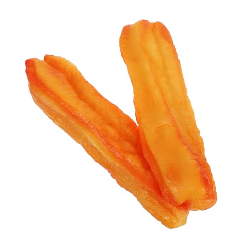 ifundom 2stücke Simulation Frittiertes Essen Modell Chinesisches Lebensmittel Display Requisiten Realistisch PVC Kunstlebensmittel Für Foto Requisiten Küche Frühstück Shop Decor von ifundom