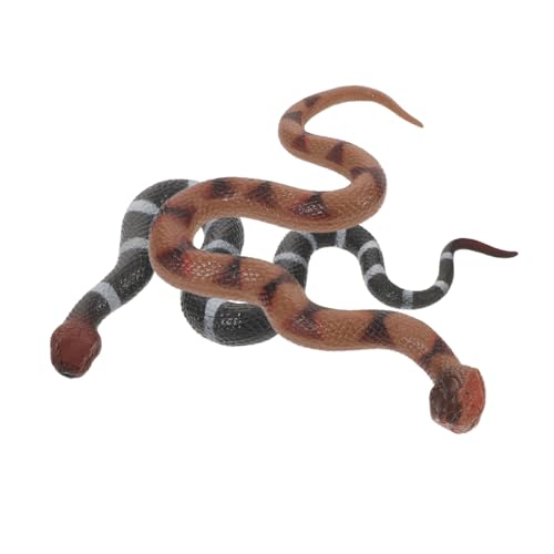ifundom 2 Stück Realistische TPR Gummi Schlangenmodelle Flexible und Detailgetreue Tierfiguren Pädagogisches Schlangenspielzeug für Halloween Deko und Lustige Streiche Naturgetreue ifundom 2 Stück Realistische TPR Gummi Schlangenmodelle Flexible und Detailgetreue Tierfiguren Pädagogisches Schlangenspielzeug für Halloween Deko und Lustige Streiche Naturgetreue von ifundom