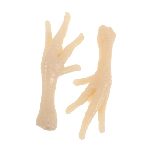 ifundom 2 Stück Realistisches Teiliges Hühnerfuß Modell Detailgetreue Food Props Täuschend Echte Küchen Dekoration Dekorative Requisiten für Fotografie und Hotel Display von ifundom