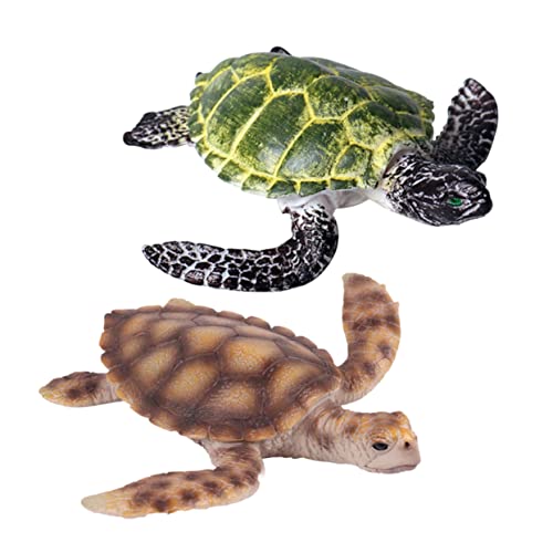 ifundom 2 Stück Schildkrötenfiguren für kindergeschenke für ab Jahren Kinderspielzeug Schildkrötenspielzeug Schildkrötenmodell Meerestiermodell von ifundom
