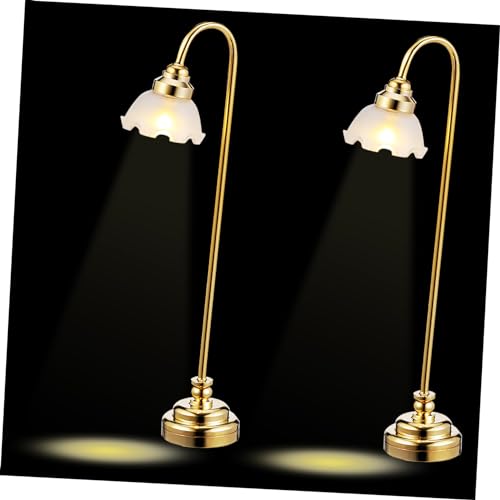 ifundom 2 Stück Schreibtischlampe Lampe puppenhaus lampen für puppenstuben Puppenhauslampe Miniatur-Puppenstubenlampe Wasserpuppe Miniaturtischlampe Puppenhaus-Ornament Plastik Golden ifundom 2 Stück Schreibtischlampe Lampe puppenhaus lampen für puppenstuben Puppenhauslampe Miniatur-Puppenstubenlampe Wasserpuppe Miniaturtischlampe Puppenhaus-Ornament Plastik Golden von ifundom