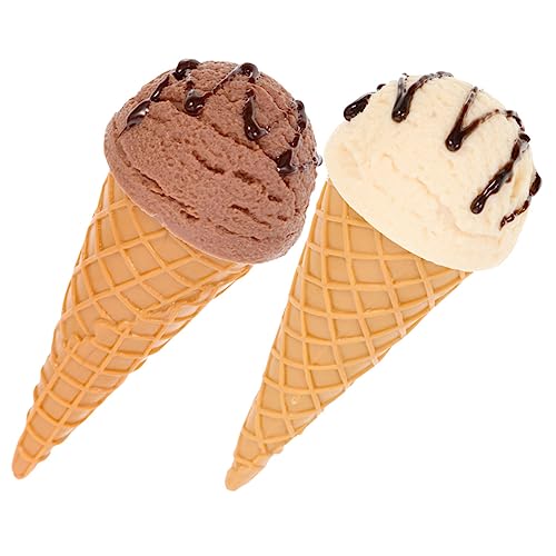 ifundom Eiscreme Und Mädchen Multifunktions-eismodell PVC Künstliche Eistüte Requisiten Zur Anzeige von ifundom
