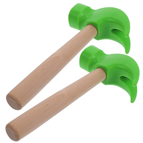 ifundom 2 Stück Spielzeughammer Für Kleiner Schlaghammer Hämmern Gefälschtes Hammerspielzeug Kleine Schlagspielzeuge Kleiner Hammer Babyspielzeug Green Holz von ifundom