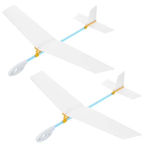 ifundom 2stücke Flugzeug-modellbausatz Zum Bemalen Segelflugzeuge Für Junge Mädchen Bastelsets Für Jungen DIY Modellflugzeugbausatz Basteln Für Familienaktivitäten von ifundom