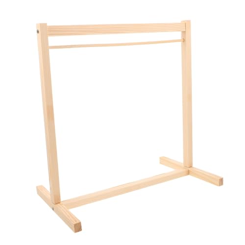 ifundom 2 Stück Teiliges Holz Puppenkleiderständer Miniatur Kleiderbügel Rack für Puppenhaus Kleideraufbewahrung und Outfit Präsentation Schonend für Empfindliche Stoffe Vielseitig von ifundom