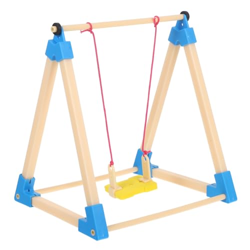 ifundom 2 Stück Teiliges Mini Schaukelset für Puppenhaus DIY Miniatur Schaukelstuhl Vielseitige Dekoration für Feengärten Puppenhaus-Spielplatz und Micro Landschaft Kreative von ifundom