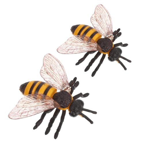 ifundom 2 Stück Teiliges Realistisches Bienenmodell aus Detailgetreues Tier Pädagogisch Nützlich Vielseitig für Schule Zuhause Zoo Interaktives Lernen Kompakt und Reisetauglich von ifundom