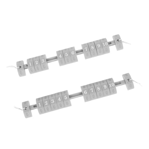 ifundom 2 Stück Tischfußball Zähler Ersatzteile Graue Foosball Score Bars Langlebige Einfach zu Installierende Anzeigetafel für Tischkicker Multifunktionale Punktemarker für Präzises Spiel von ifundom