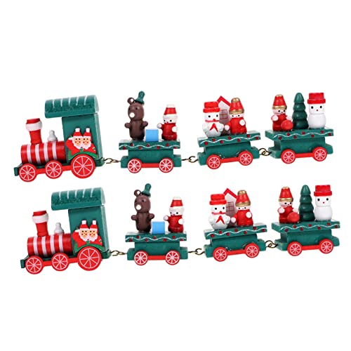 ifundom 2 Stück Weihnachtszug Zugspielzeug Zum Thema Weihnachten Trainieren Holzspielzeug Holzeisenbahn Für Cartoon-Zug- Zug Für Zu Hause Hölzern ifundom 2 Stück Weihnachtszug Zugspielzeug Zum Thema Weihnachten Trainieren Holzspielzeug Holzeisenbahn Für Cartoon-Zug- Zug Für Zu Hause Hölzern von ifundom