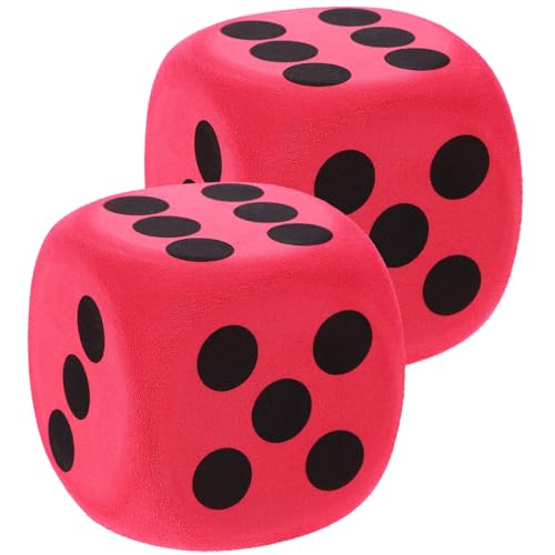 ifundom 2 Stück Würfellehre Partydekoration Partyspielzubehör Brettspielzubehör Spielstütze Thema Partystütze Eva Rot ifundom 2 Stück Würfellehre Partydekoration Partyspielzubehör Brettspielzubehör Spielstütze Thema Partystütze Eva Rot von ifundom