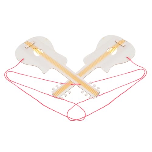 ifundom 2 Stück kleine Gitarre für kinderspielzeug bastelsets für Toys for bastelmaterial für papierschere Kleinkind spielt Gitarre Gitarre hölzern von ifundom