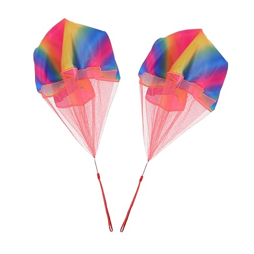 ifundom 2stücke Handwurf Fallschirm Spielzeug Für Junge Mädchen Bunte Regenbogenparachute Für Outdoor Spiele Und Familienaktivitäten Für Partys Und Gartenabenteuer ifundom 2stücke Handwurf Fallschirm Spielzeug Für Junge Mädchen Bunte Regenbogenparachute Für Outdoor Spiele Und Familienaktivitäten Für Partys Und Gartenabenteuer von ifundom