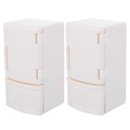 ifundom 2 Stücke Mini Kühlschrank Miniatur Accessoire Mini Schmuckstücke Kleine Kühlschrank ifundom 2 Stücke Mini Kühlschrank Miniatur Accessoire Mini Schmuckstücke Kleine Kühlschrank von ifundom