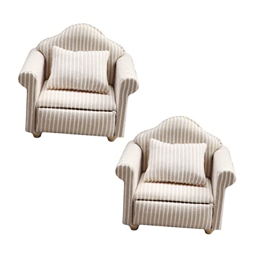 ifundom 2 Stücke Puppenstubensofa Mini- Beige Möbel Miniatur-Sofa-Modell Mini-zubehör Holzspielzeug Couch Miniatur-Sofa- Mini-Sofa Baumwolle Stripe ifundom 2 Stücke Puppenstubensofa Mini- Beige Möbel Miniatur-Sofa-Modell Mini-zubehör Holzspielzeug Couch Miniatur-Sofa- Mini-Sofa Baumwolle Stripe von ifundom