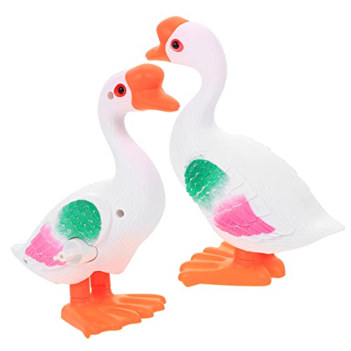 ifundom 2 Stücke Uhrwerk Gans für kinderspielzeug Wind-up hühner spielsachen für Kid Toys Kindergans Uhrwerk Uhrwerkspielzeug Abs von ifundom