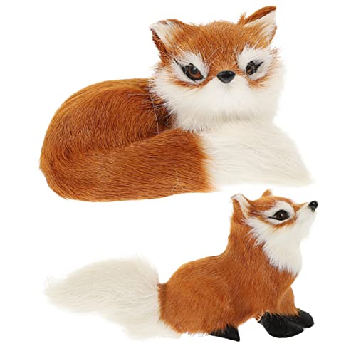 ifundom 2 Stücke simulierter Fuchs Tiere Haustier Hund Kuscheltier tierische bescherung Plush Toy Plüsch Tiermodell Soft Toy Simulation Füchse Füchse Statue Samt ifundom 2 Stücke simulierter Fuchs Tiere Haustier Hund Kuscheltier tierische bescherung Plush Toy Plüsch Tiermodell Soft Toy Simulation Füchse Füchse Statue Samt von ifundom