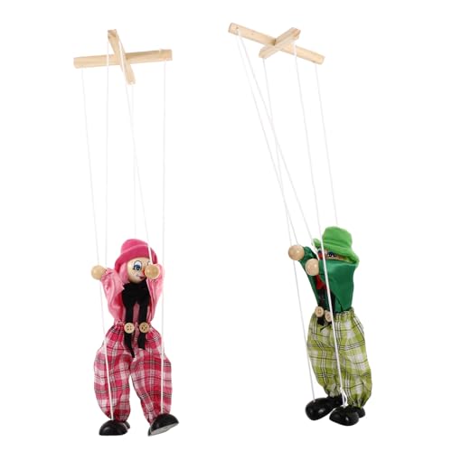 ifundom 2-Teilige Schnur Marionettenspielzeug Interaktives lustig Piraten-Marionettenpuppen Kleinkinder Marionette Puppet Marionettenpuppen für hölzern von ifundom