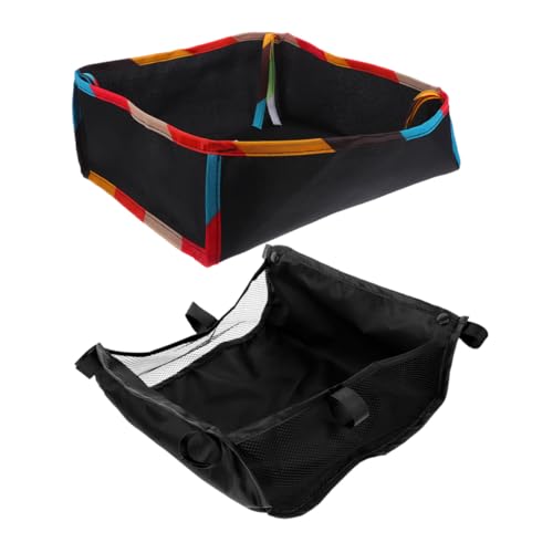 ifundom 2 Teiliger Kinderwagenkorb Kinderwagen Organizer Netztasche Unter Dem Unteren Korb Zur Aufbewahrung Organizer Tasche von ifundom