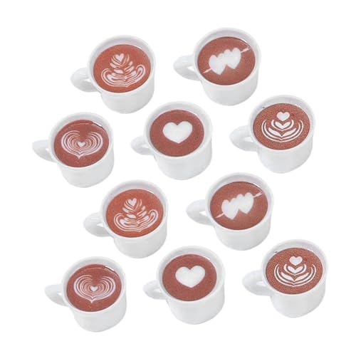 ifundom 20 Miniatur Kaffeetassen Aus Kunstharz Für Die Puppenhaus Dekoration Und Zum Rollenspiel Kleine Kaffeetassen Ornamente Für Mini Puppenhaus Zubehör Und Bastelarbeiten von ifundom